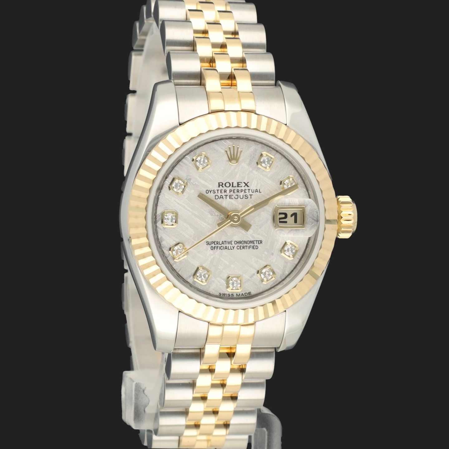 Rolex Lady-Datejust 179173 (2015) - Silver dial 26 mm Gold/Steel case (4/7)
