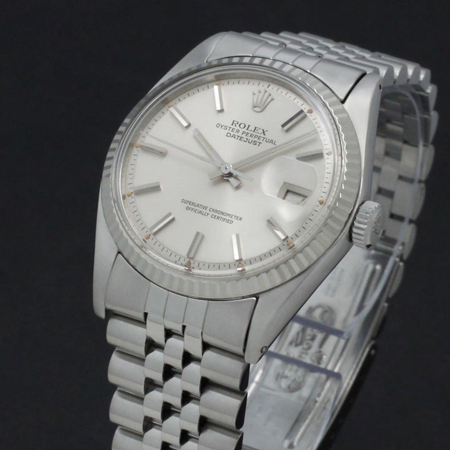 Rolex Datejust 1601 (1977) - Zilver wijzerplaat 36mm Staal (7/7)