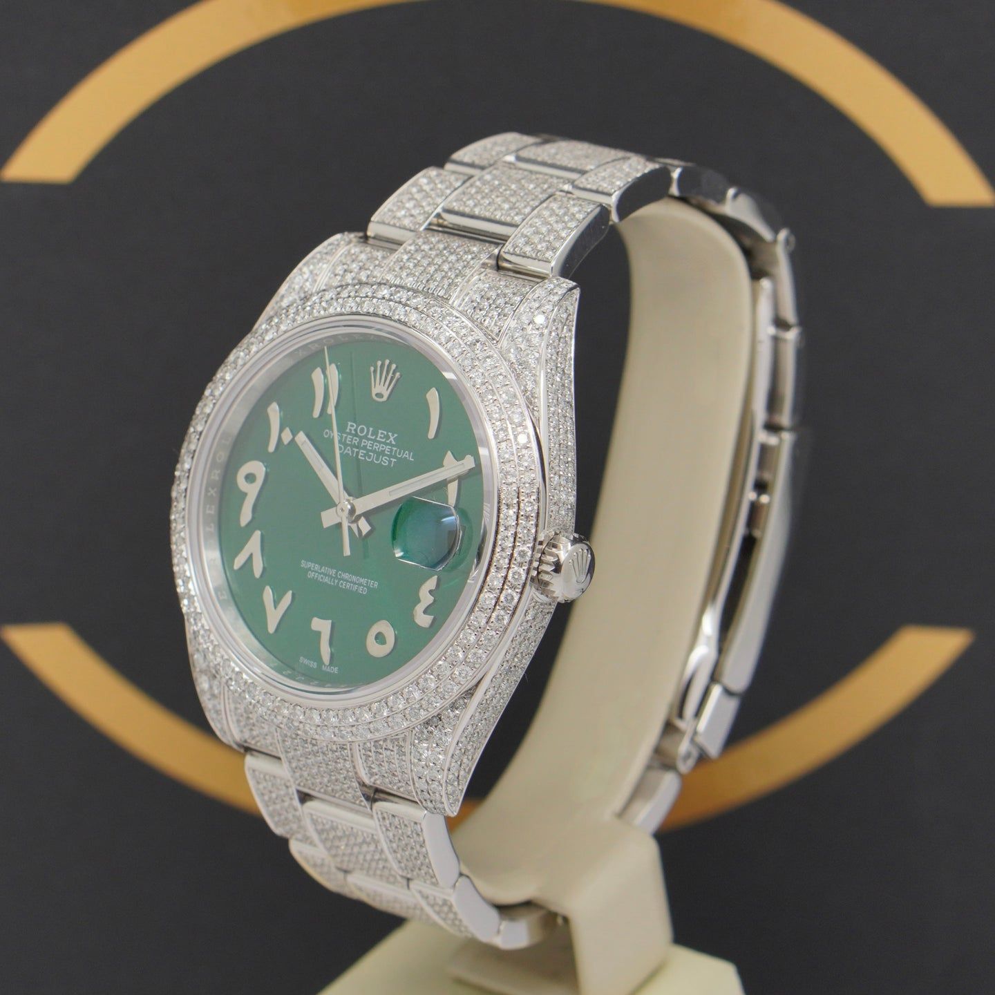 Rolex Datejust 41 126300 (2021) - Groen wijzerplaat 41mm Staal (2/7)