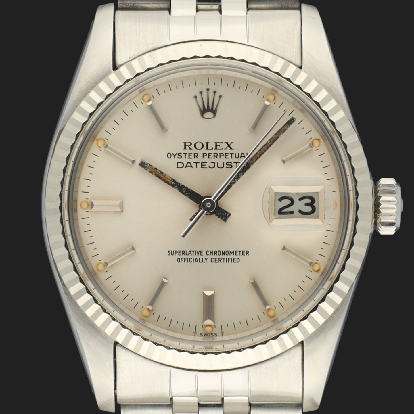 Rolex Datejust 36 16014 (1981) - Zilver wijzerplaat 36mm Staal (2/7)