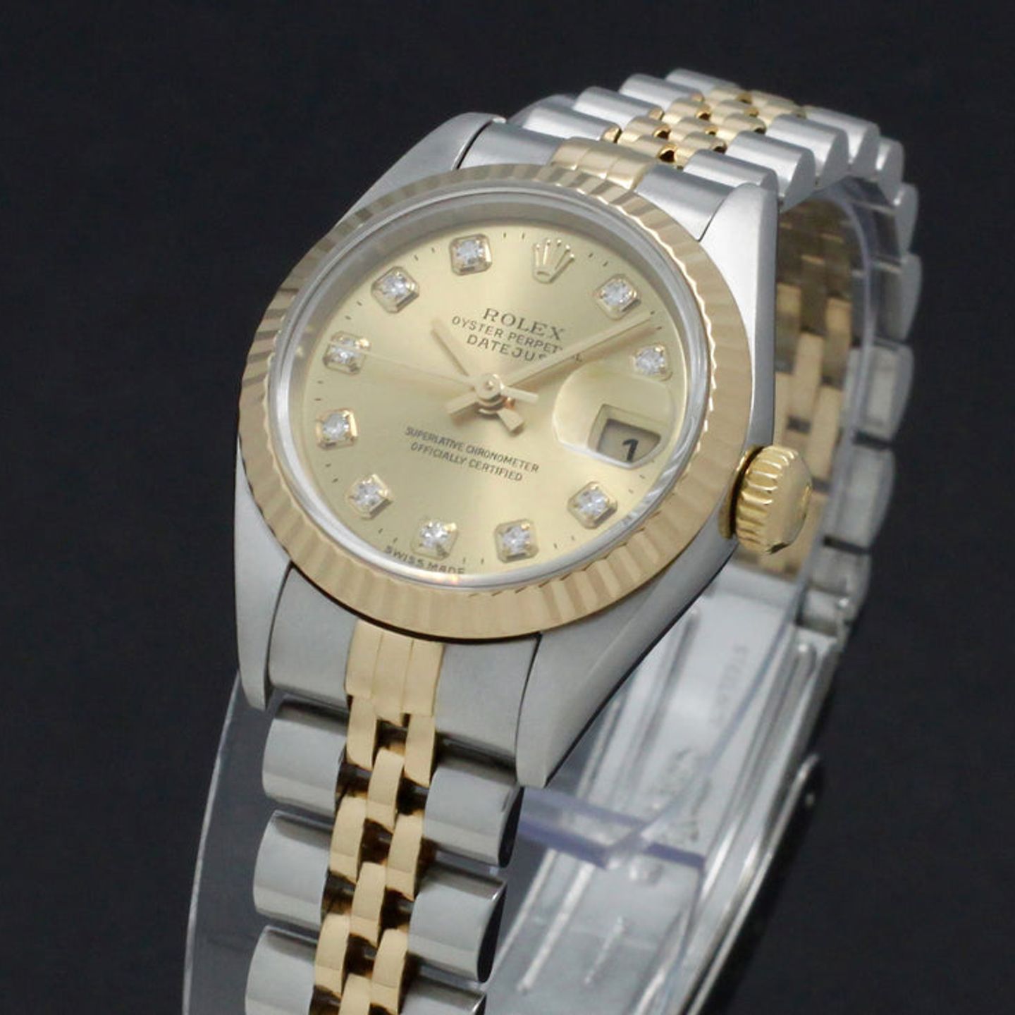 Rolex Lady-Datejust 79173 (2000) - Goud wijzerplaat 26mm Goud/Staal (6/7)