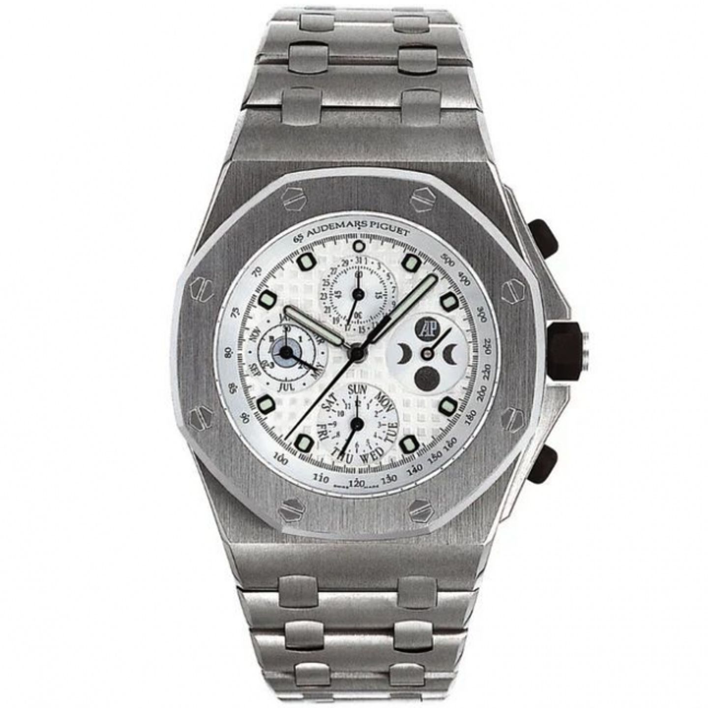 Audemars Piguet Royal Oak Offshore Chronograph 25854TI.OO.1150TI.01 (Unknown (random serial)) - White dial 42 mm Titanium case (1/1)