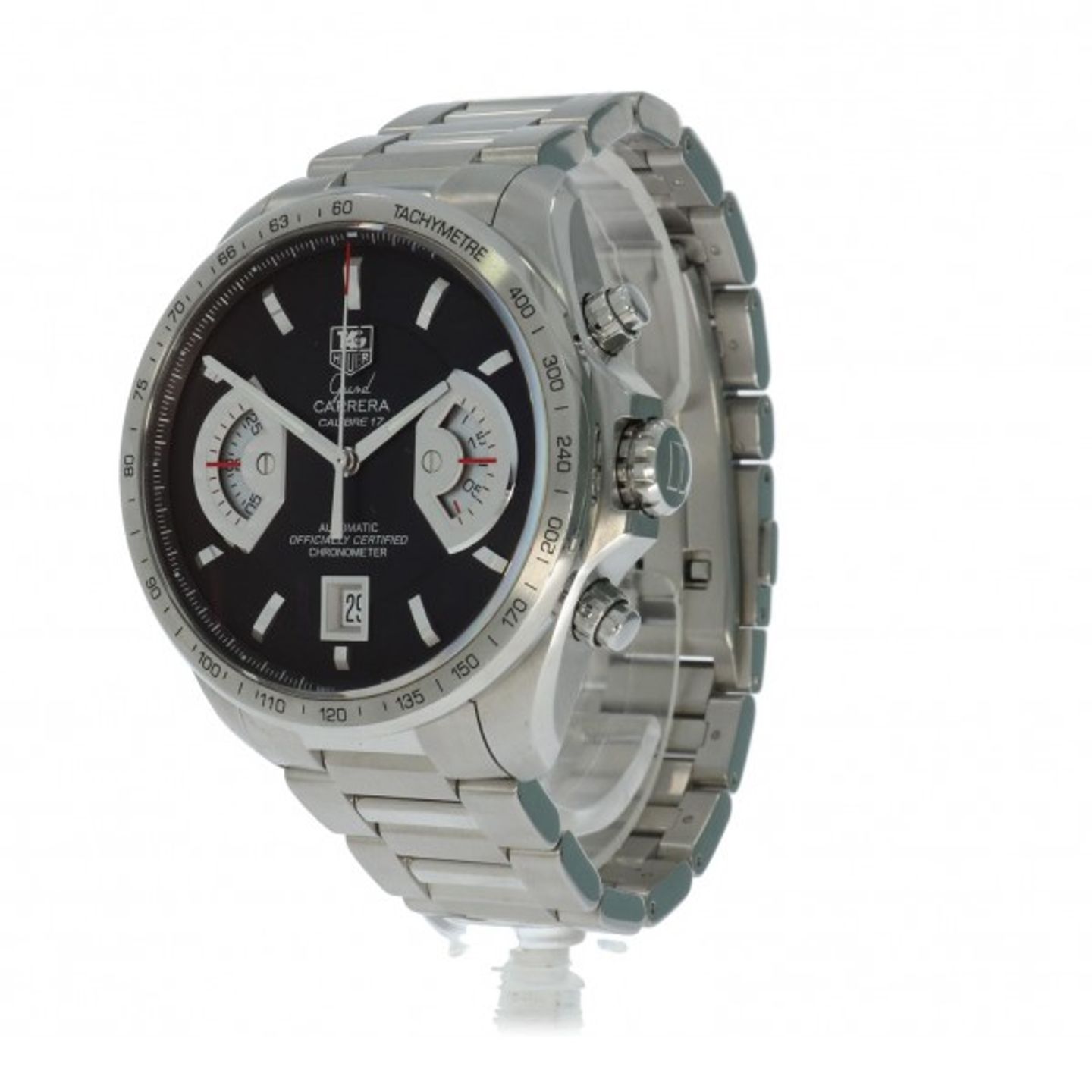 TAG Heuer Grand Carrera CAV511A (Onbekend (willekeurig serienummer)) - Zwart wijzerplaat 43mm Staal (2/5)