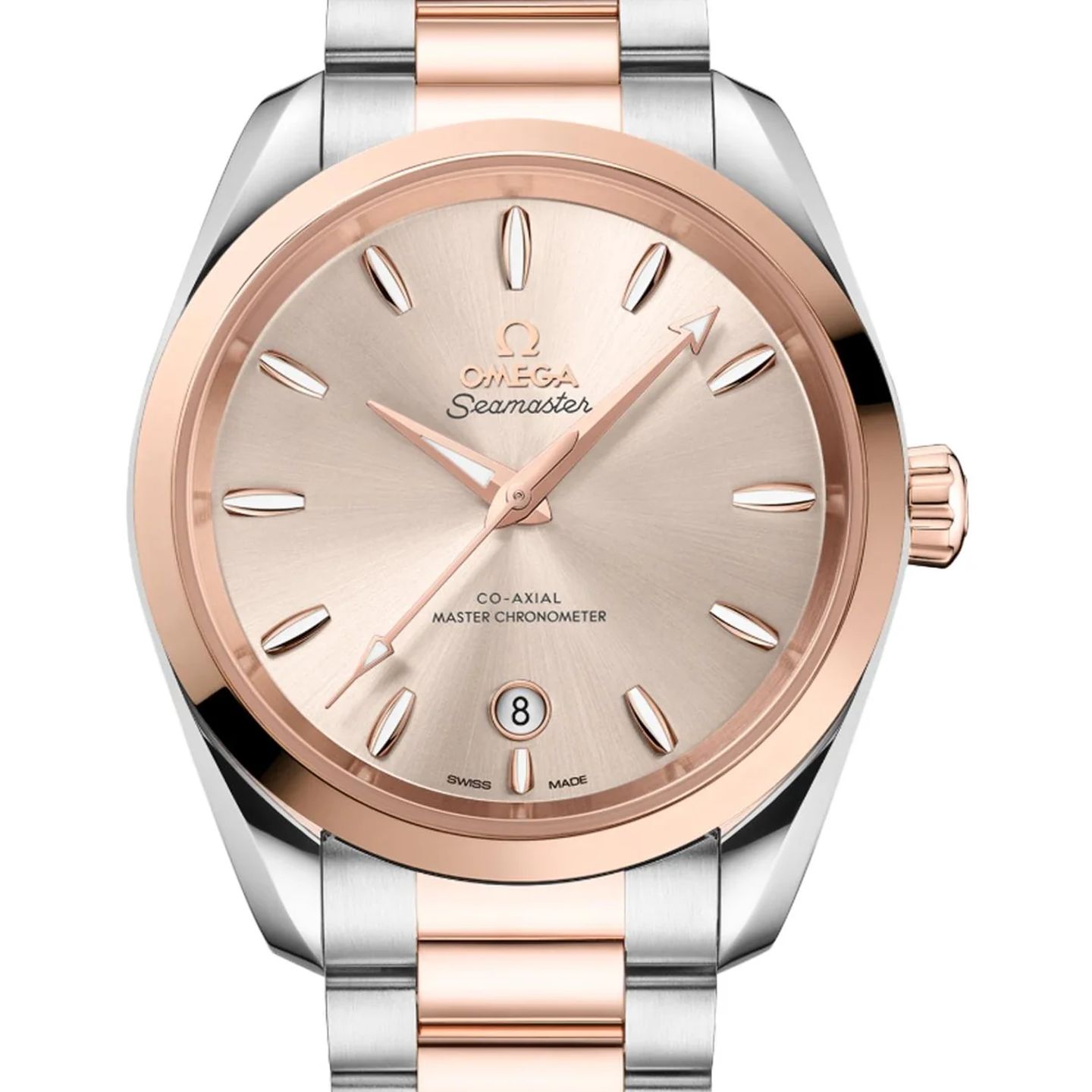 Omega Seamaster Aqua Terra 220.20.38.20.09.001 (2026) - Roze wijzerplaat 38mm Goud/Staal (1/1)