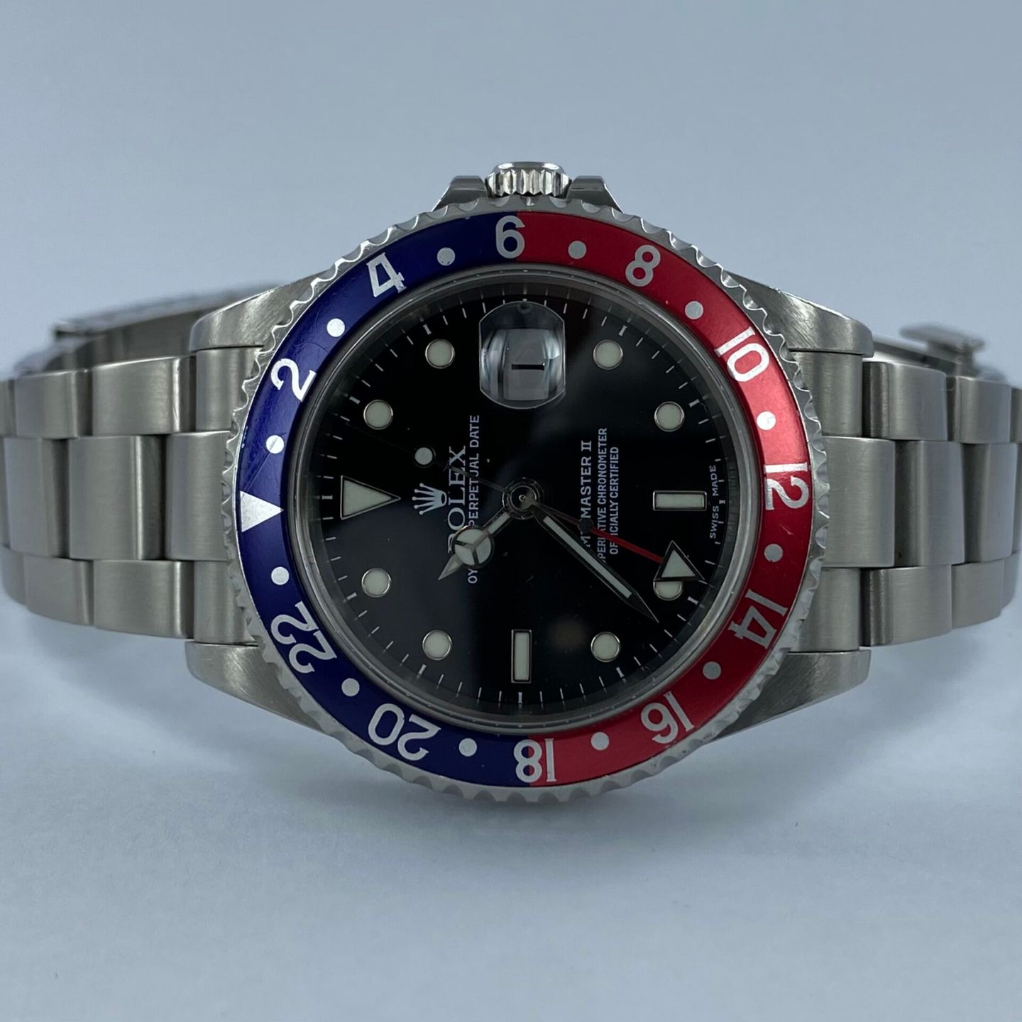 Rolex GMT-Master II 16710 (2002) - Zwart wijzerplaat 40mm Staal (1/6)