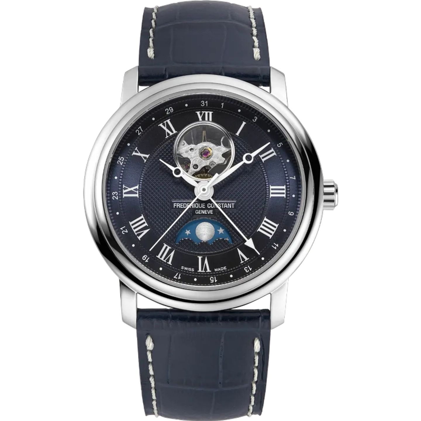 Frederique Constant Classics Moonphase FC-335MCNW4P26 (2026) - Blue dial 40 mm Steel case (1/1)