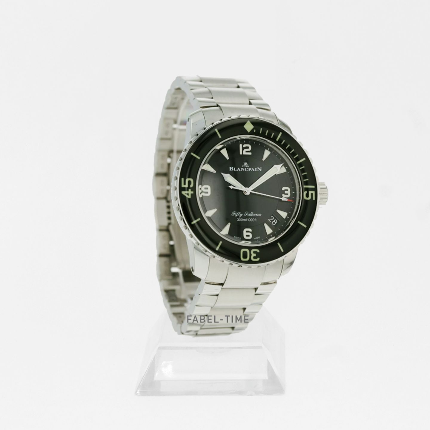 Blancpain Fifty Fathoms 5015-1130-71S (2024) - Zwart wijzerplaat 45mm Staal (1/1)