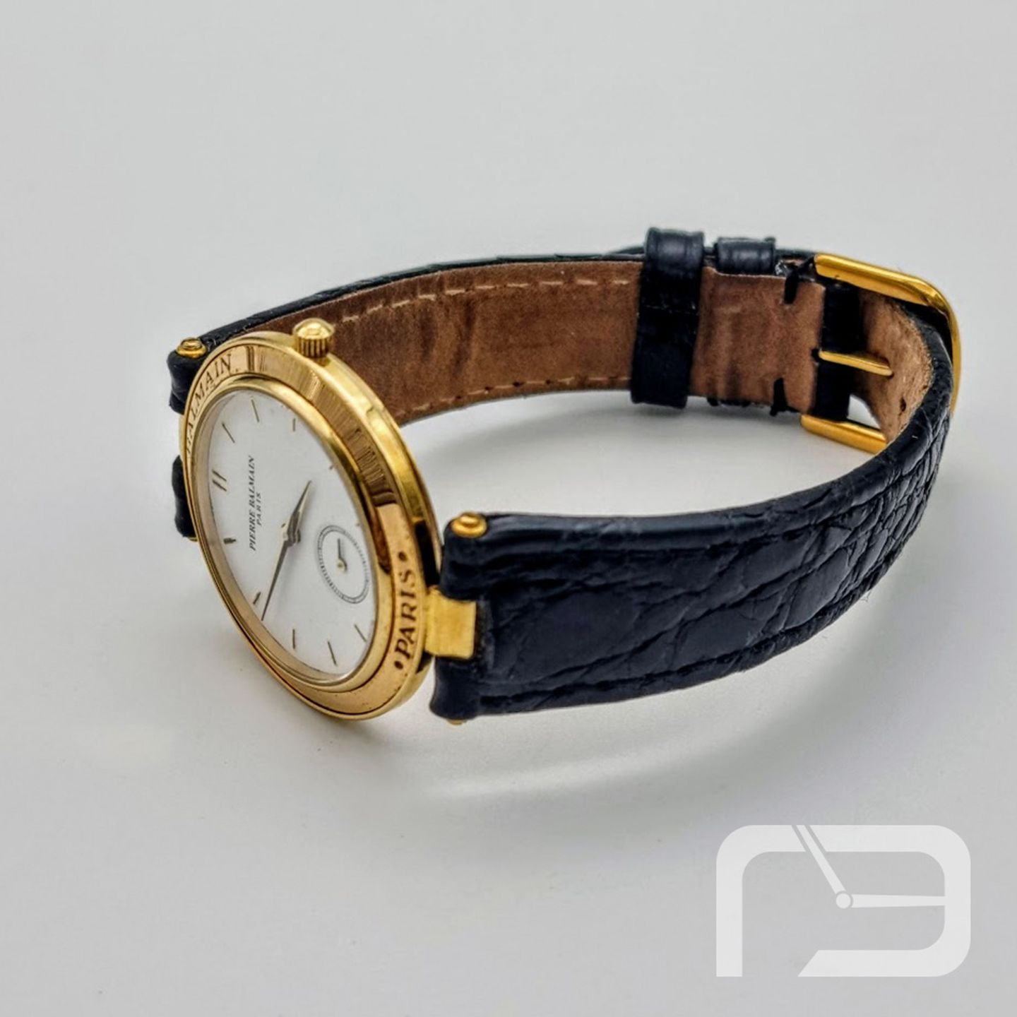 Balmain Unknown 700187 (Unknown (random serial)) - White dial 33 mm Yellow Gold case (7/8)