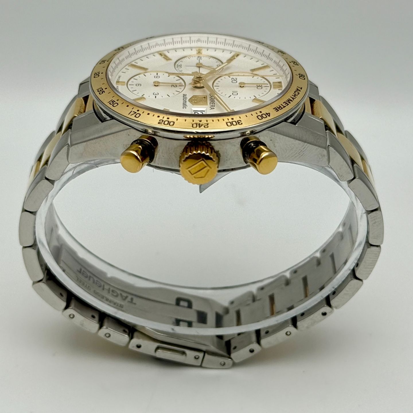 TAG Heuer Carrera Calibre 16 CV2050.BD0789 (Onbekend (willekeurig serienummer)) - Zilver wijzerplaat 41mm Goud/Staal (6/8)