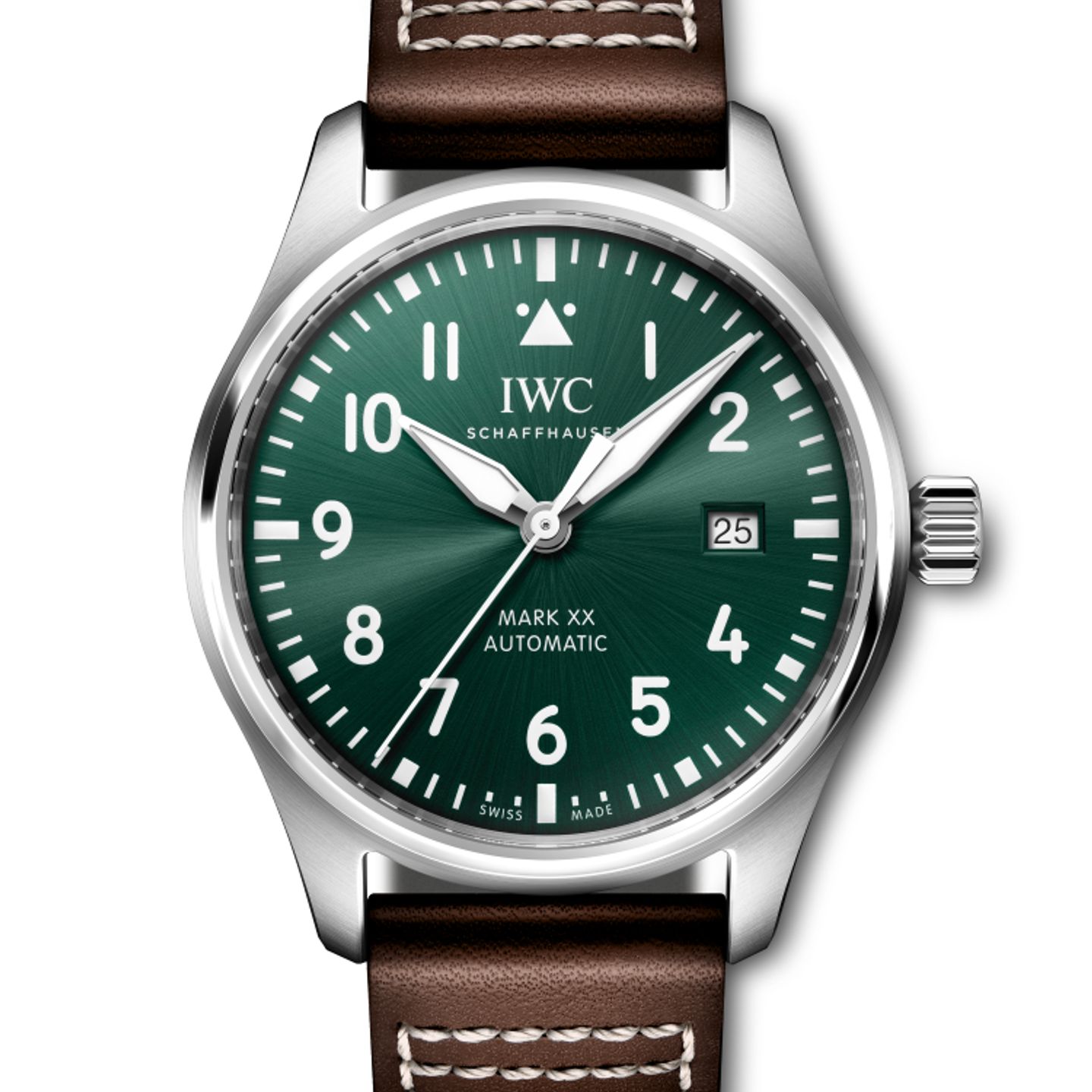 IWC Pilot Mark IW328205 (2024) - Groen wijzerplaat 40mm Staal (1/1)