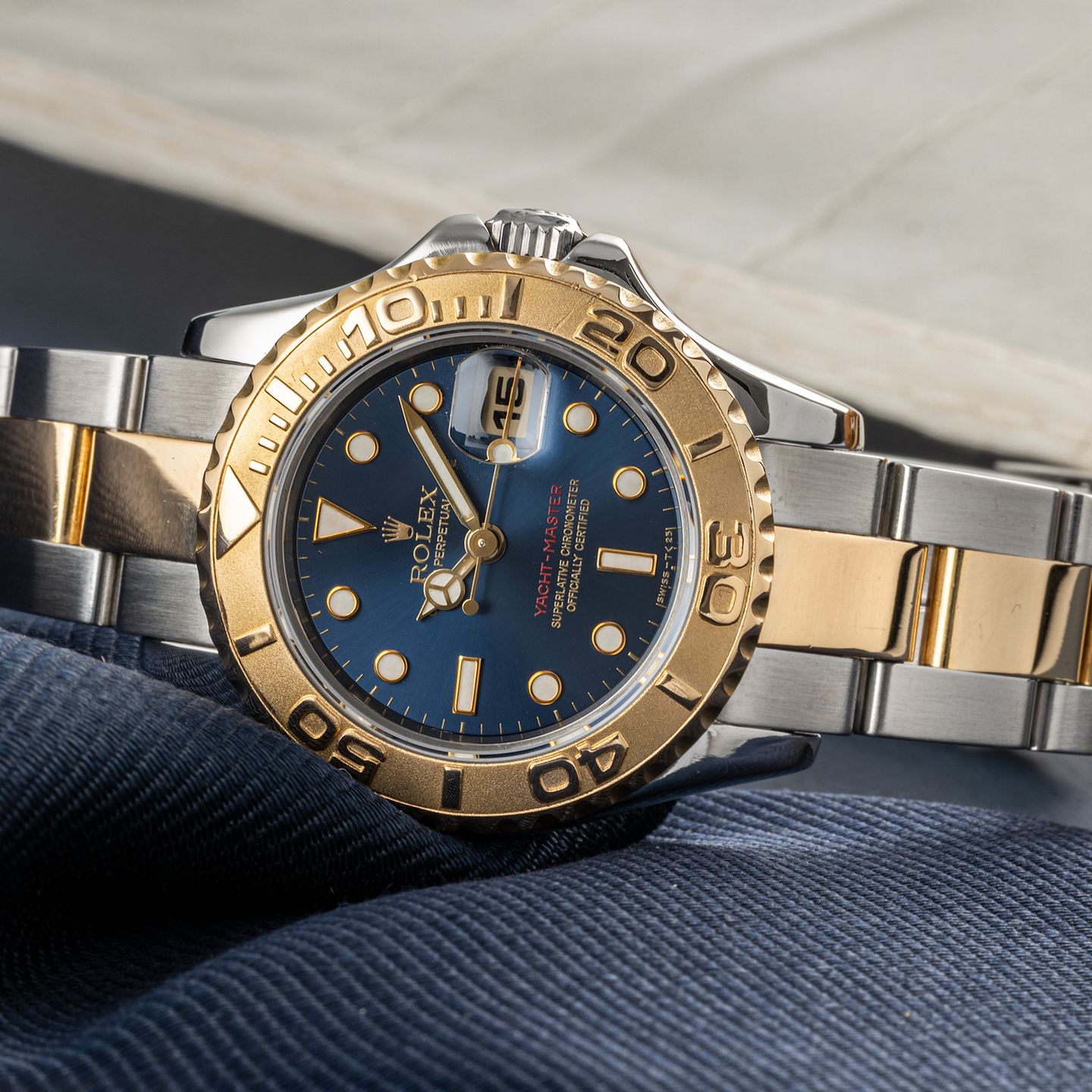 Rolex Yacht-Master 69623 (Onbekend (willekeurig serienummer)) - 29mm Goud/Staal (2/8)