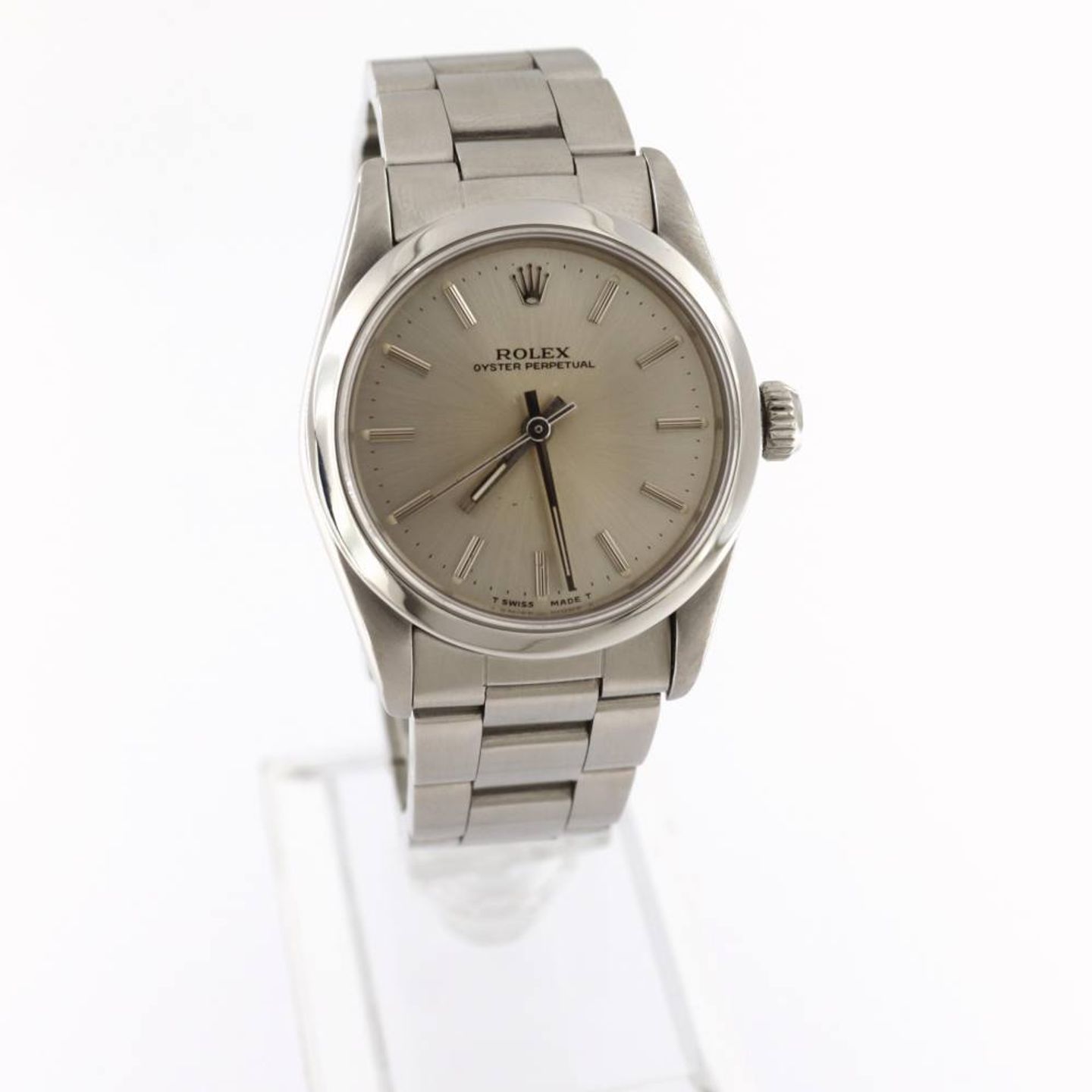 Rolex Oyster Perpetual 31 67480 (2000) - Zilver wijzerplaat 31mm Staal (1/4)