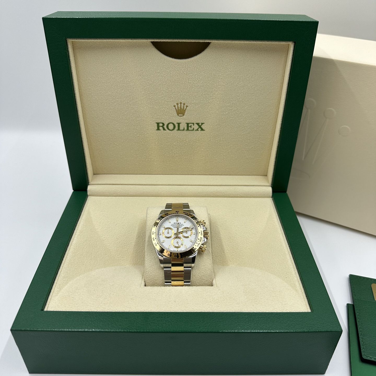 Rolex Daytona 116503 (Onbekend (willekeurig serienummer)) - Wit wijzerplaat 40mm Staal (2/8)