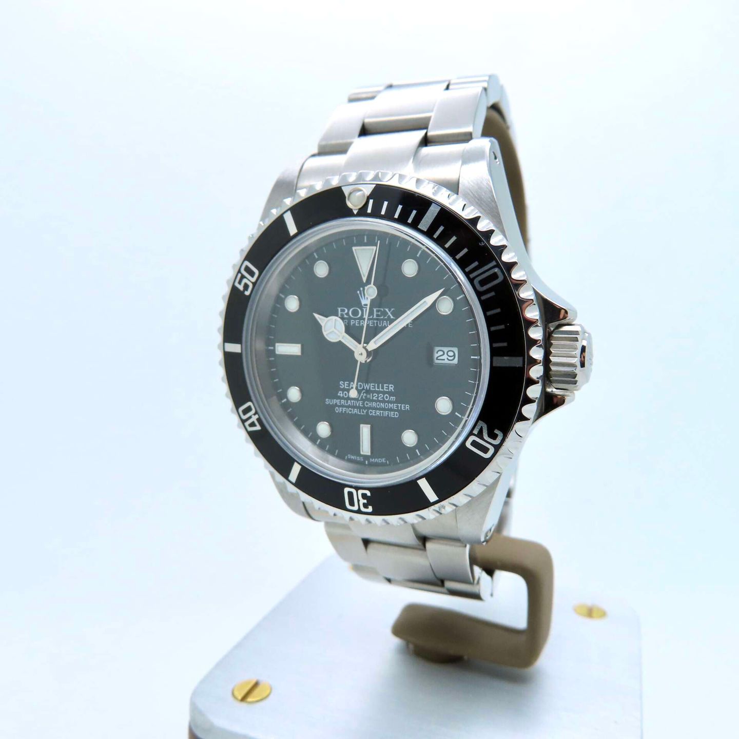 Rolex Sea-Dweller 4000 16600 (2001) - Zwart wijzerplaat 40mm Staal (1/8)