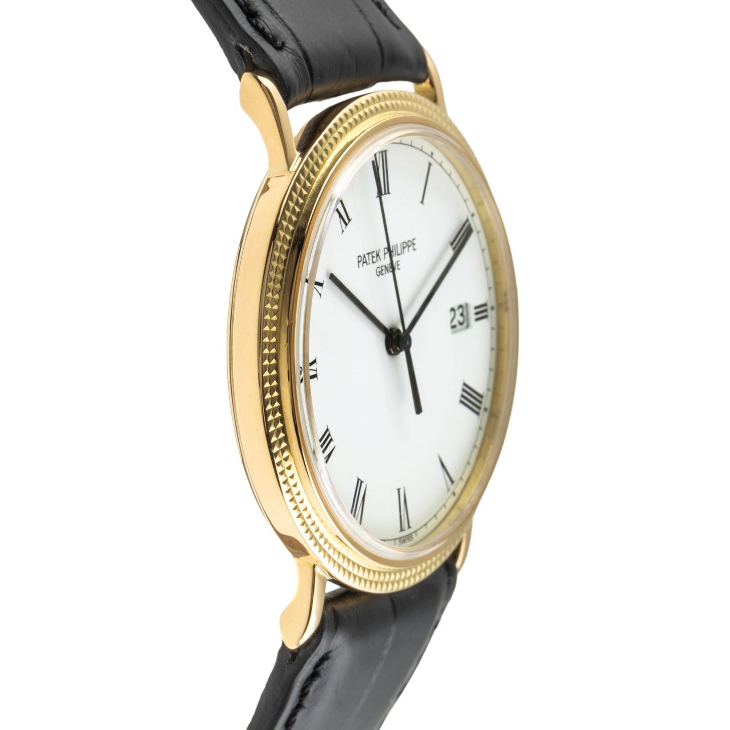 Patek Philippe Calatrava 3944 (1980) - Wit wijzerplaat 33mm Geelgoud (7/8)