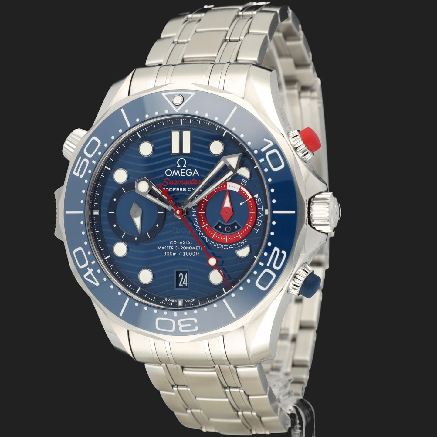 Omega Seamaster Diver 300 M 210.30.44.51.03.002 (2023) - Blauw wijzerplaat 44mm Staal (1/8)