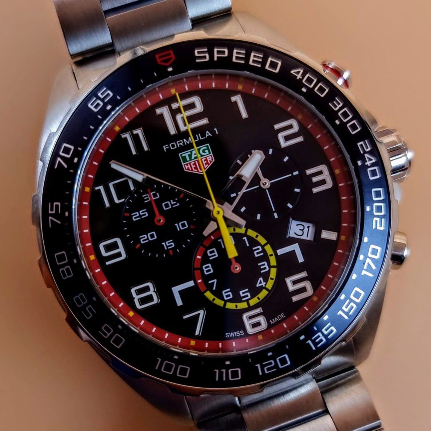 TAG Heuer Formula 1 Quartz CAZ101AL.BA0842 (2025) - Blauw wijzerplaat 43mm Staal (1/8)