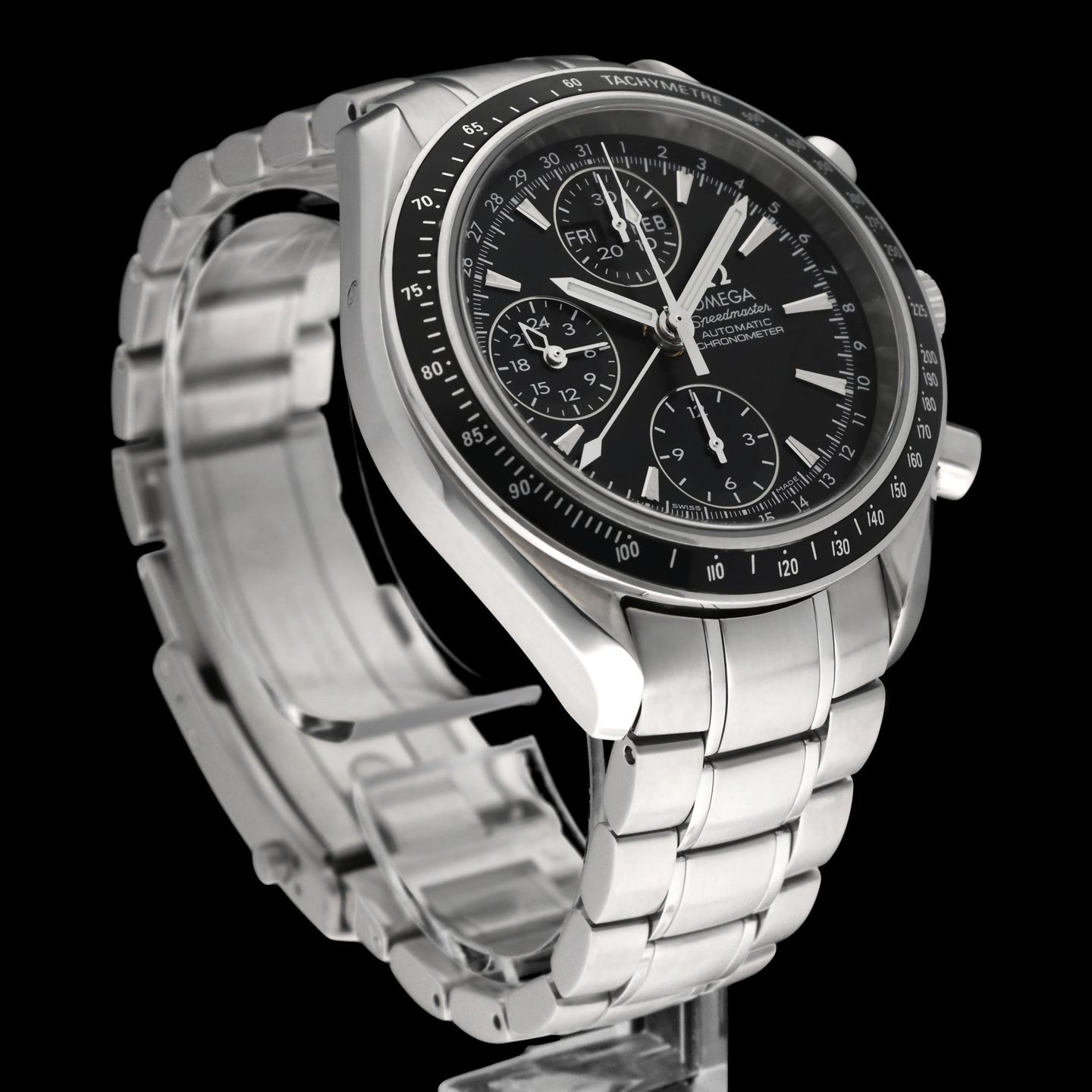 Omega Speedmaster Day Date 3220.50.00 (2007) - Black dial 40 mm Steel case (6/8)