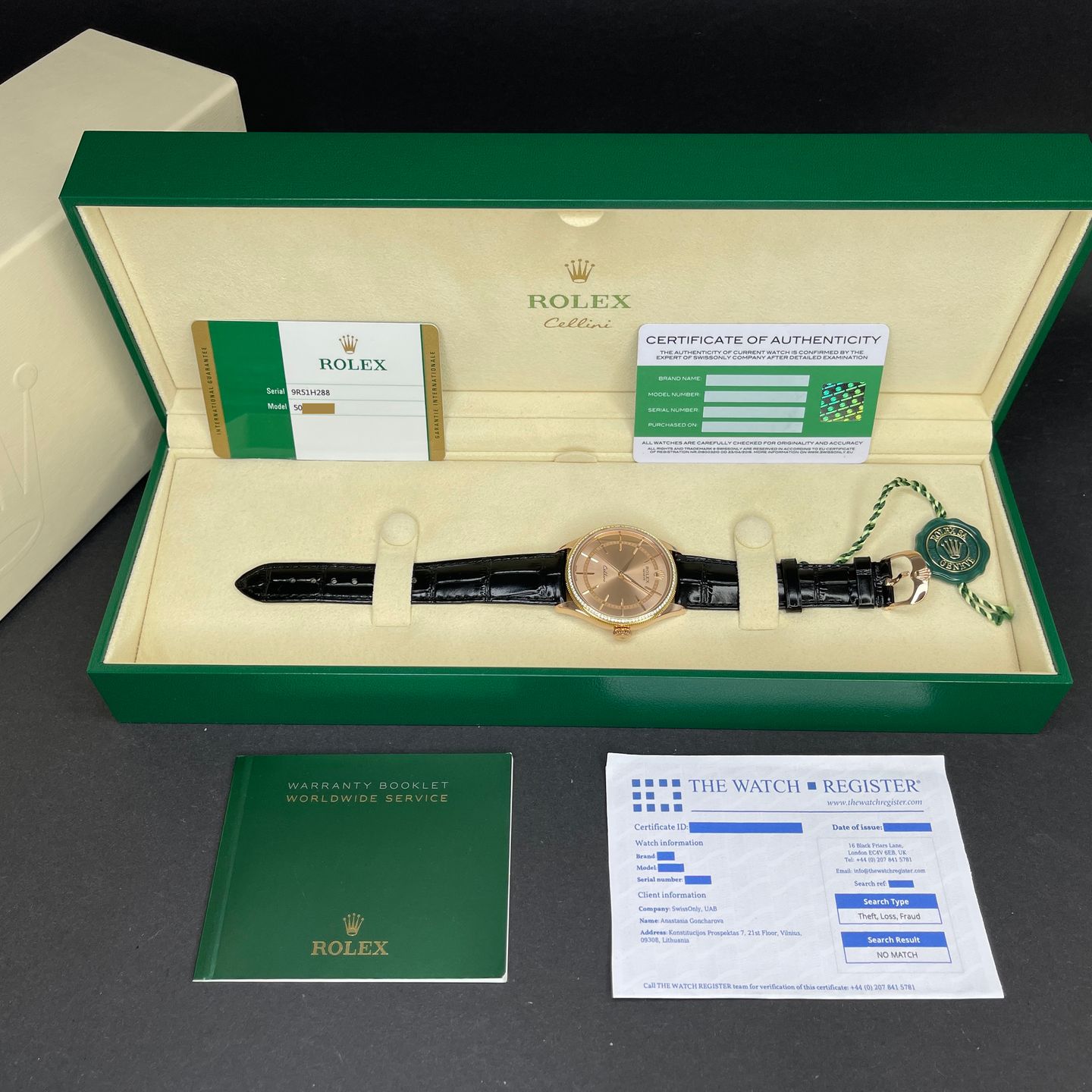 Rolex Cellini Time 50605RBR (2016) - Brown dial 39 mm Rose Gold case (3/8)