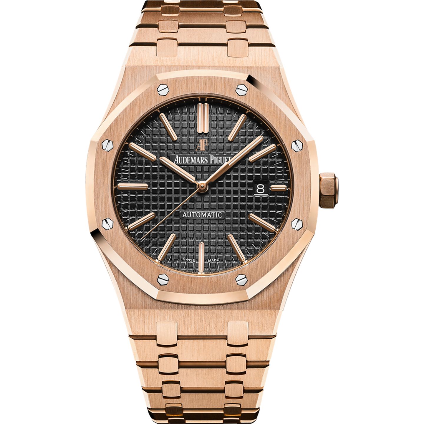 Audemars Piguet Royal Oak Selfwinding 15400OR.OO.1220OR.01 (2025) - Zwart wijzerplaat 41mm Roségoud (1/1)