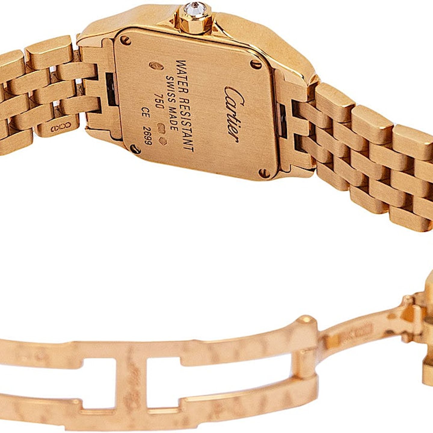 Cartier Santos Demoiselle W25063X9 (2008) - 20 mm Yellow Gold case (4/4)