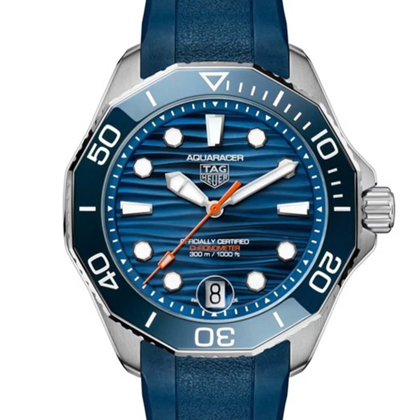 TAG Heuer Aquaracer WBP5111.FT6259 (2024) - Blauw wijzerplaat 42mm Staal (2/2)