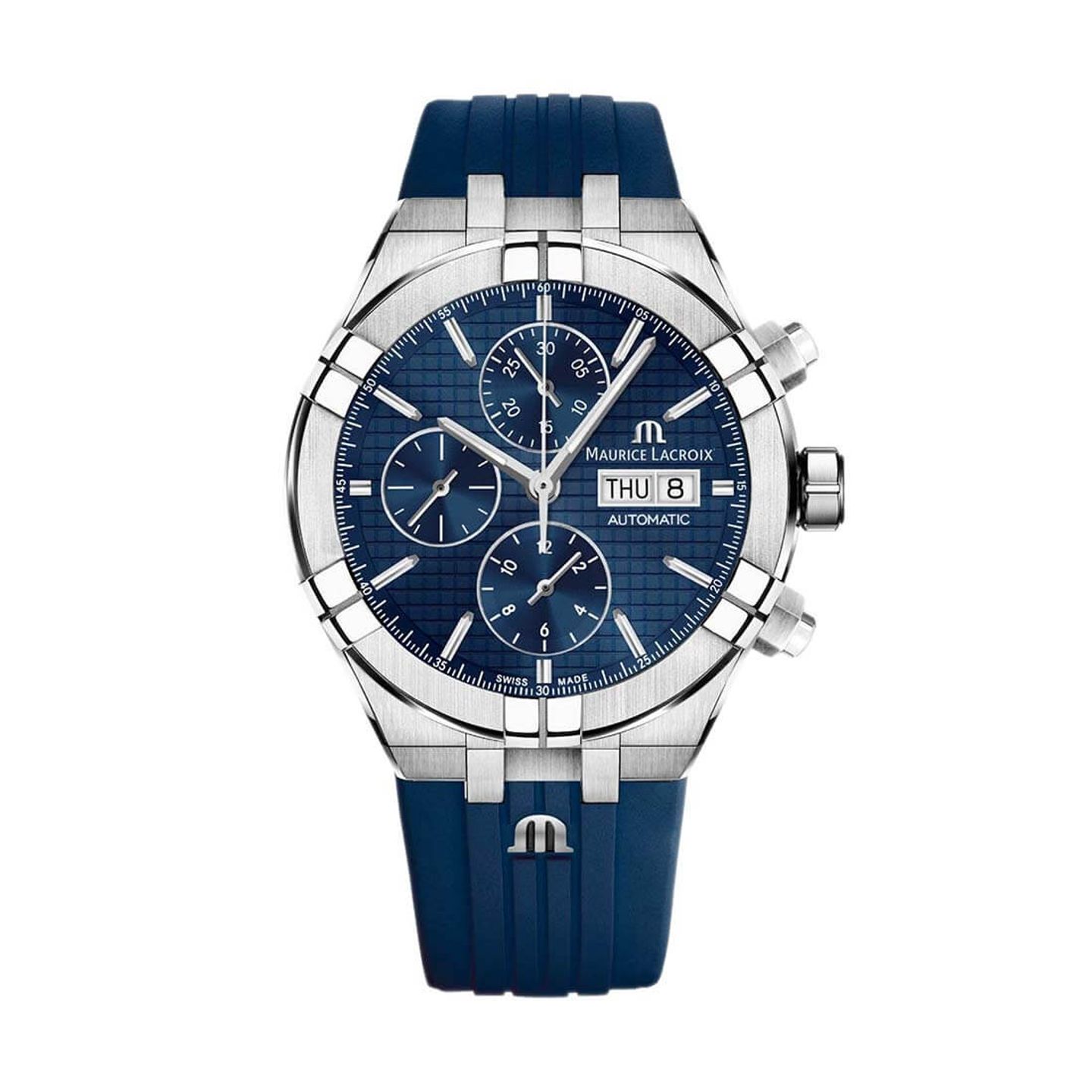 Maurice Lacroix Aikon AI6038-SS000-430-4 (2024) - Blauw wijzerplaat 44mm Staal (3/3)