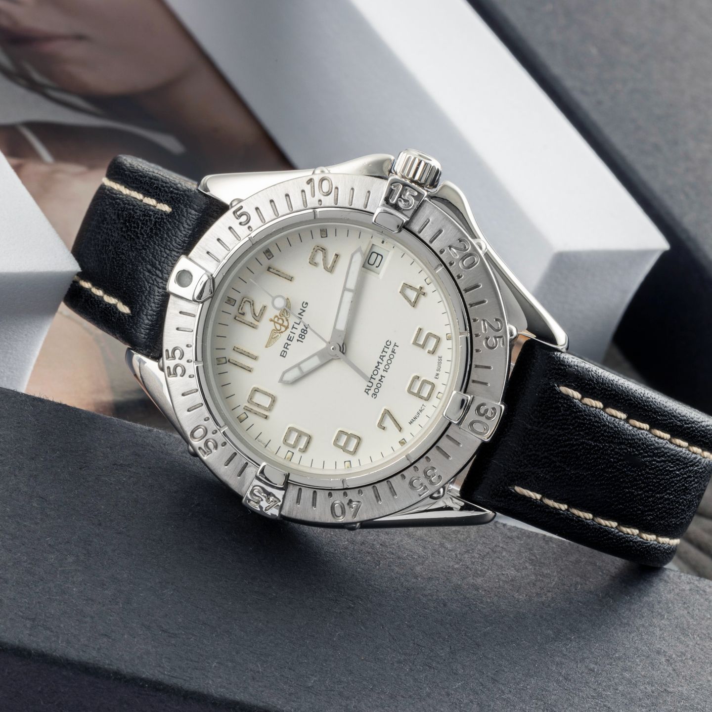 Breitling Colt Automatic A17035 (1995) - 38mm Staal (2/8)