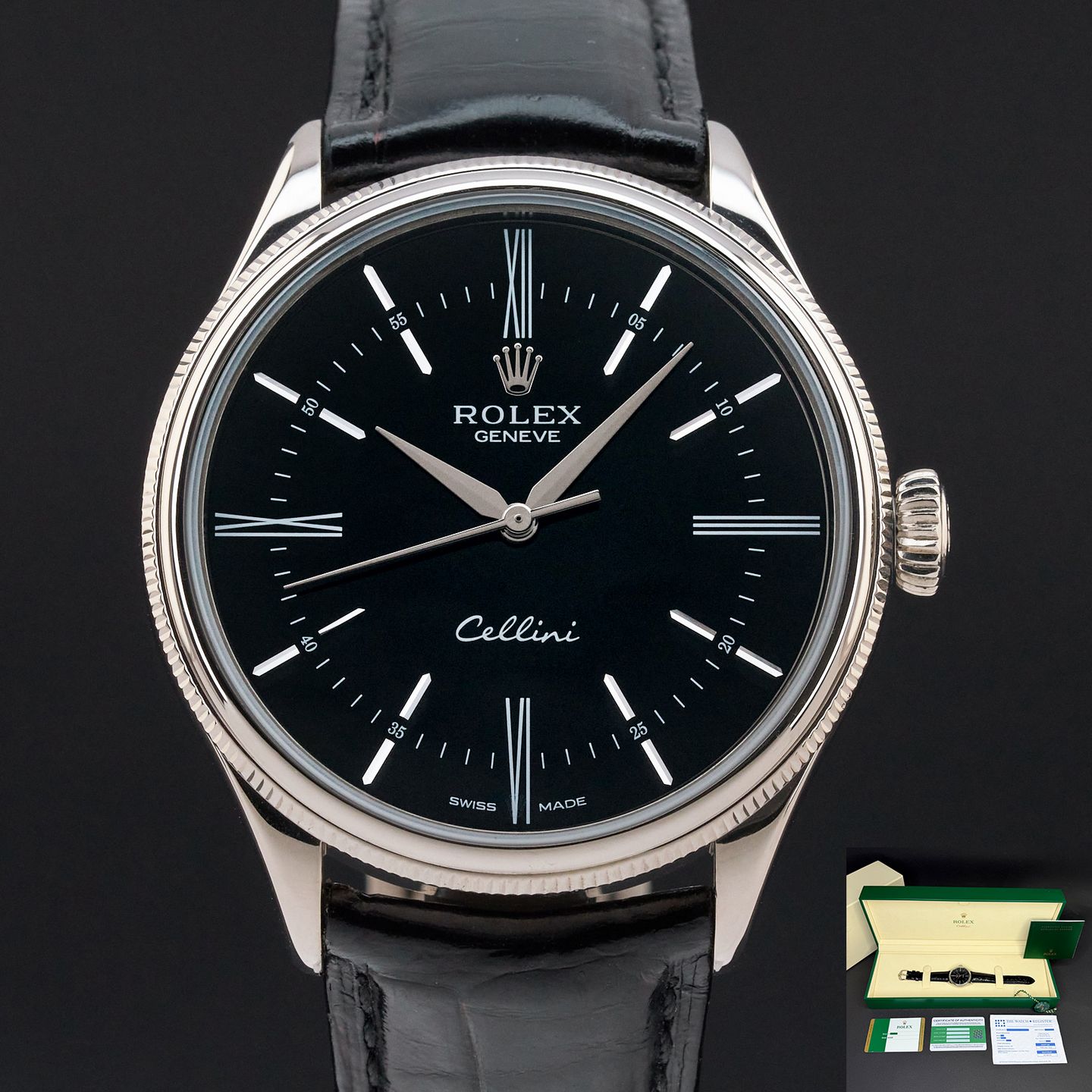Rolex Cellini Time 50509 (2018) - 39 mm White Gold case (1/8)