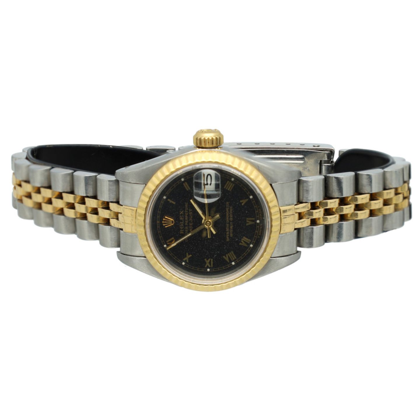 Rolex Lady-Datejust 69173 (1985) - Black dial 26 mm Gold/Steel case (4/7)