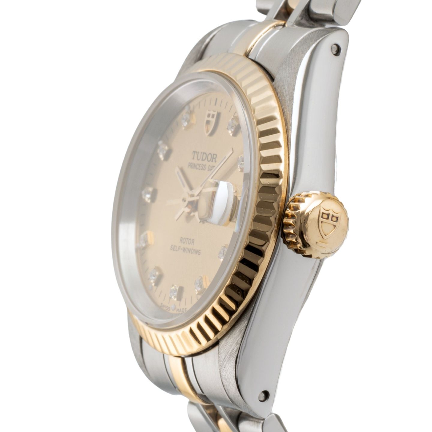 Tudor Prince Date 25500TN (Onbekend (willekeurig serienummer)) - Zwart wijzerplaat 42mm Titanium (6/8)