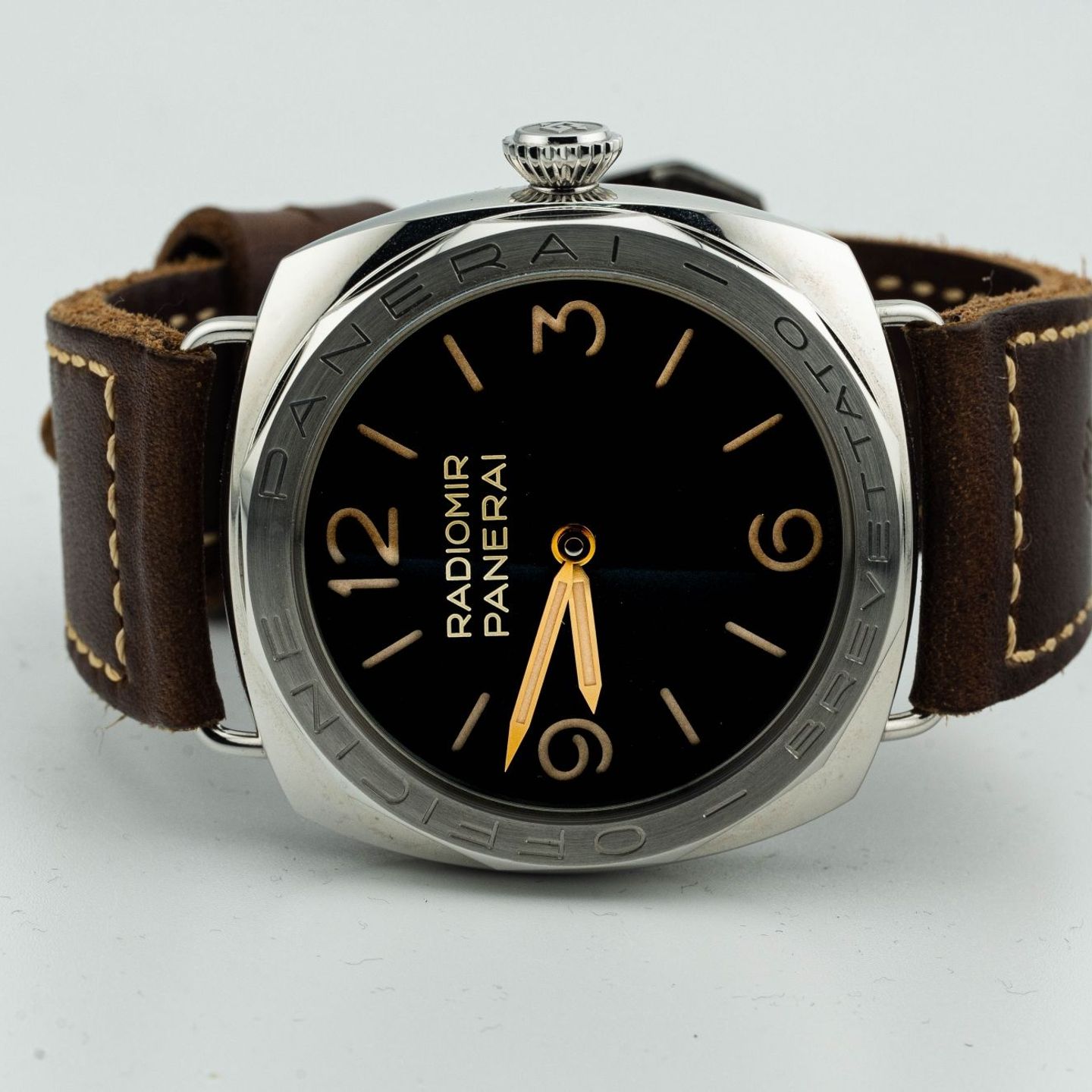 Panerai Special Editions PAM00685 (Onbekend (willekeurig serienummer)) - Bruin wijzerplaat 47mm Staal (8/8)