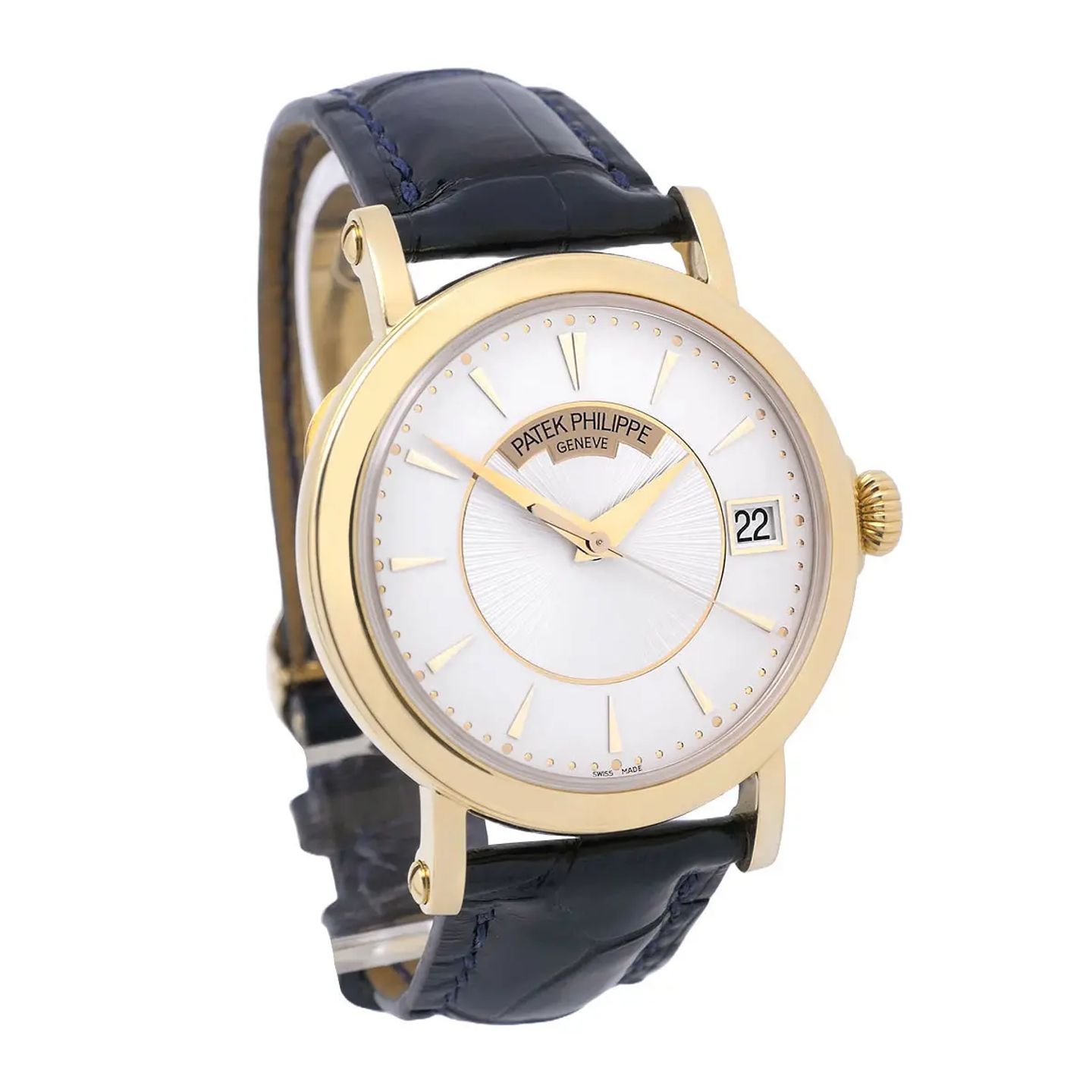 Patek Philippe Calatrava 5153J-001 (2008) - Silver dial 38 mm Yellow Gold case (5/8)