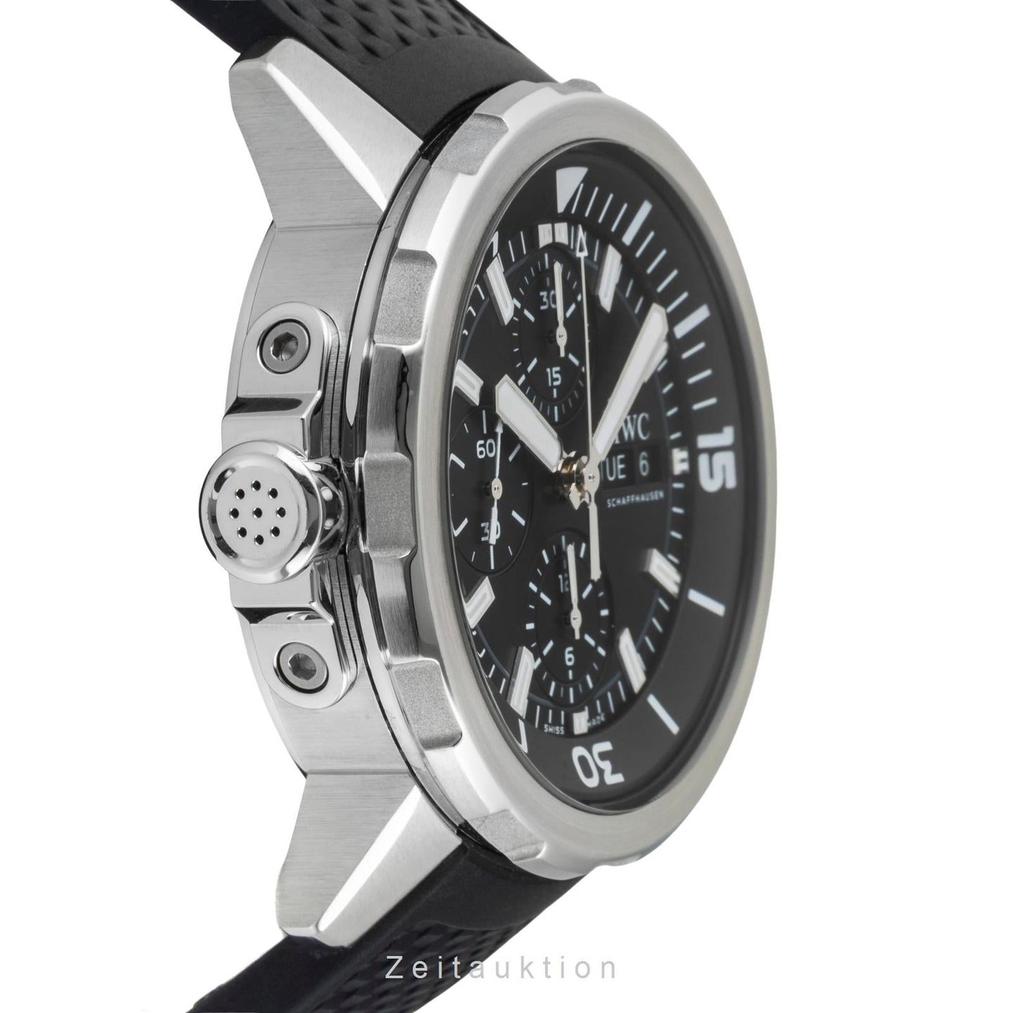 IWC Aquatimer Chronograph IW376803 (Unknown (random serial)) - Black dial 44 mm Steel case (6/8)