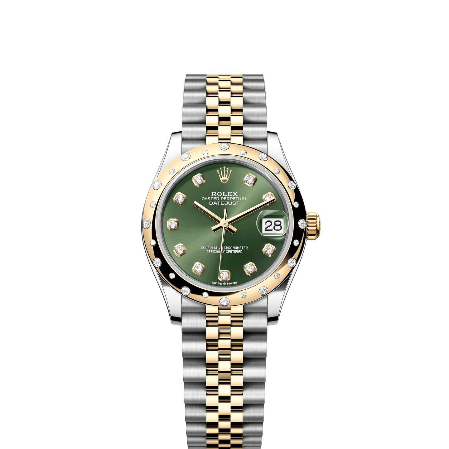 Rolex Datejust 31 278343RBR (2024) - Groen wijzerplaat 31mm Staal (1/1)