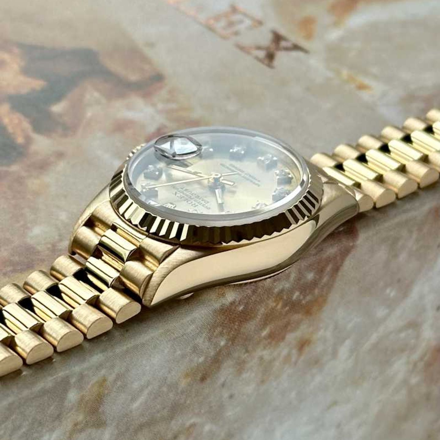 Rolex Lady-Datejust 69178 (1990) - Goud wijzerplaat 26mm Geelgoud (7/8)