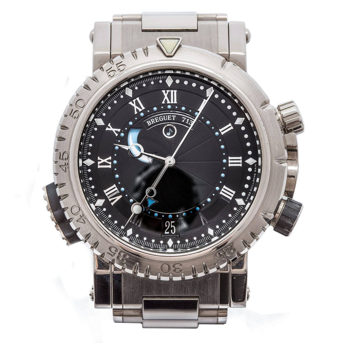 Breguet Marine 5847BB/92/5ZV (Unknown (random serial)) - Black dial 45 mm White Gold case (2/6)