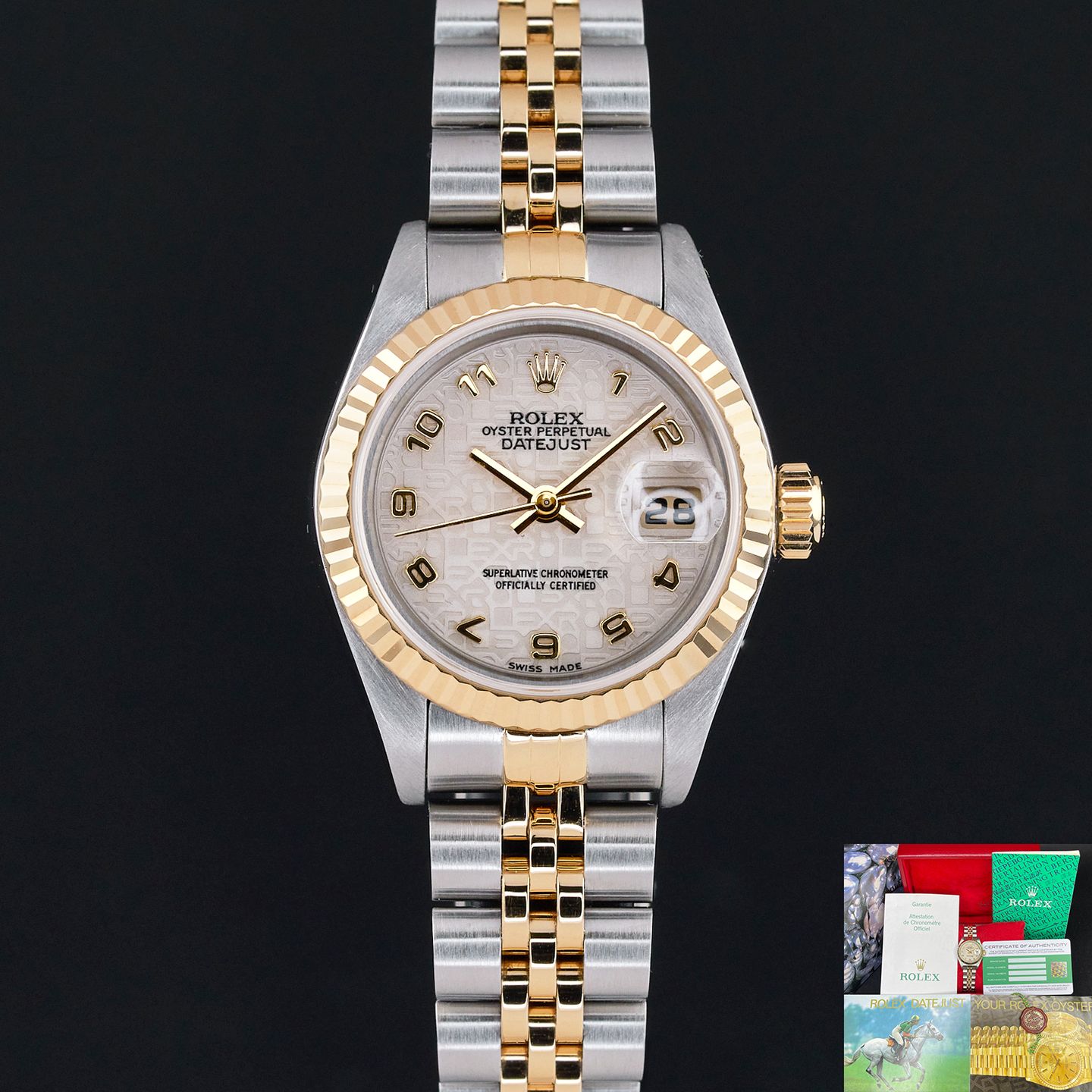 Rolex Lady-Datejust 79173 (2002) - 26mm Goud/Staal (1/8)