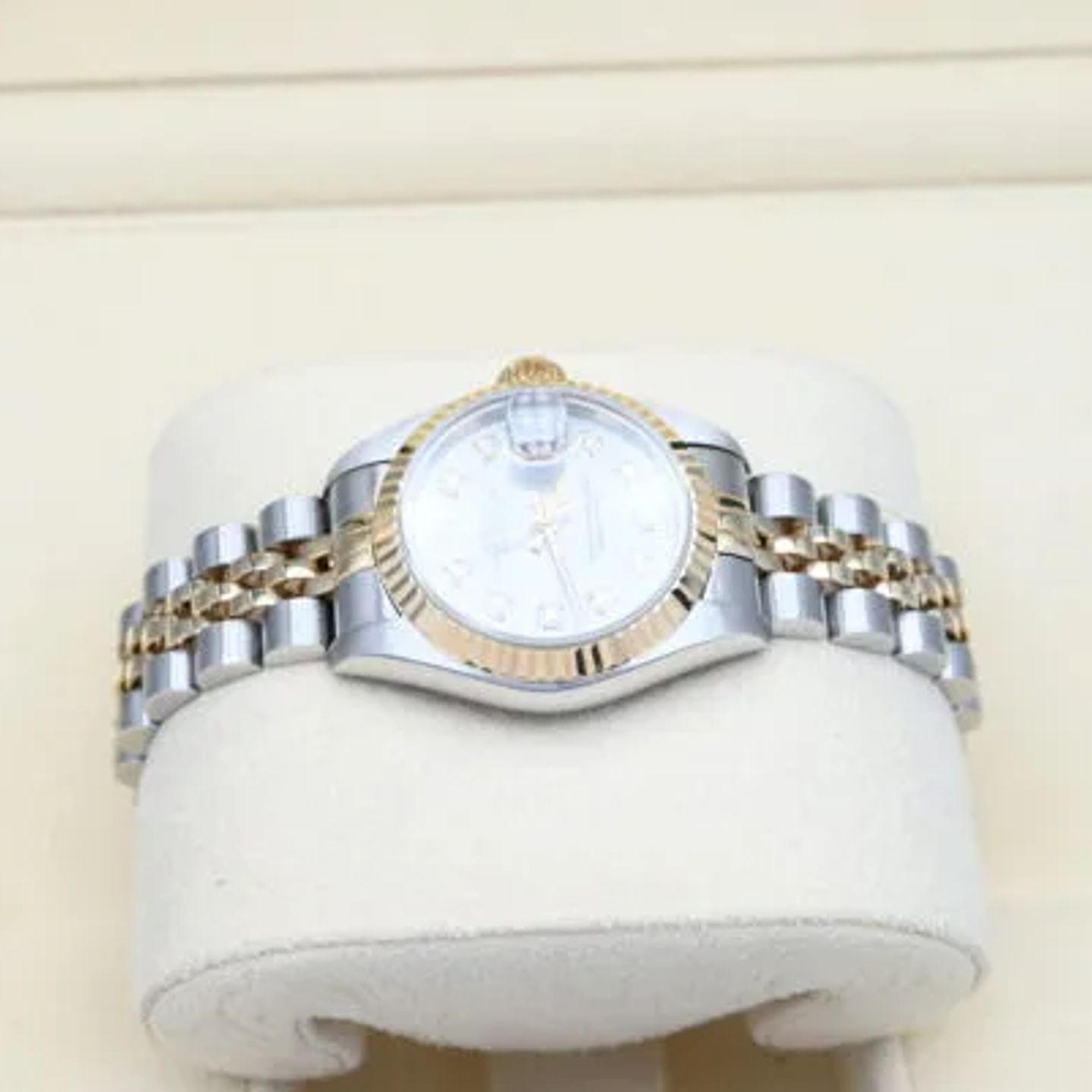 Rolex Lady-Datejust 69173 (1995) - Grey dial 26 mm Gold/Steel case (3/7)