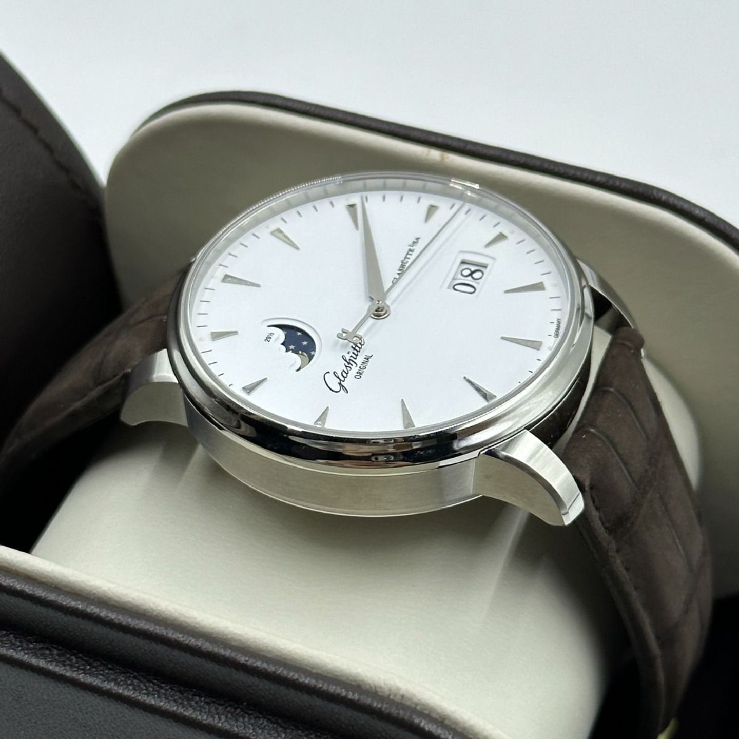 Glashütte Original Senator Excellence 1-36-04-05-02-31 (2024) - White dial 42 mm Steel case (5/8)