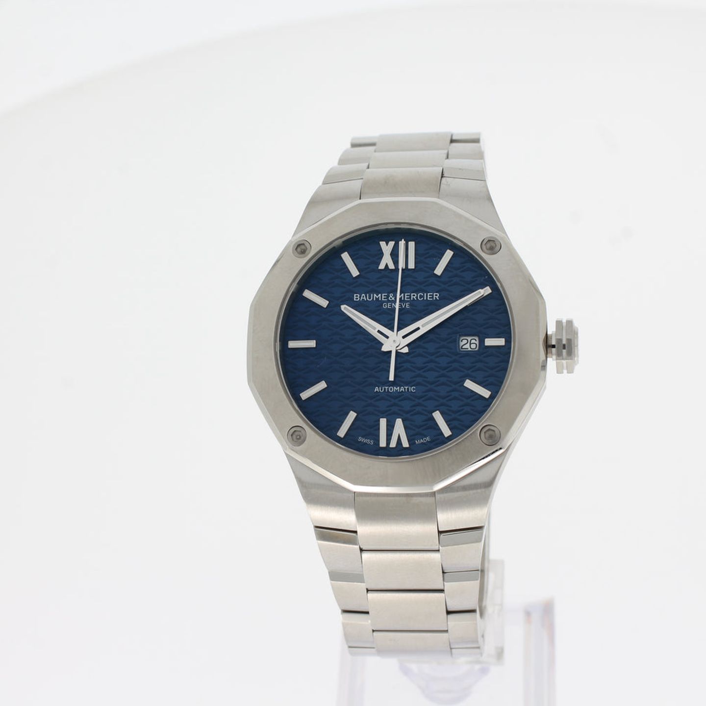 Baume & Mercier Riviera M0A10620 (2024) - Blauw wijzerplaat 42mm Staal (1/5)