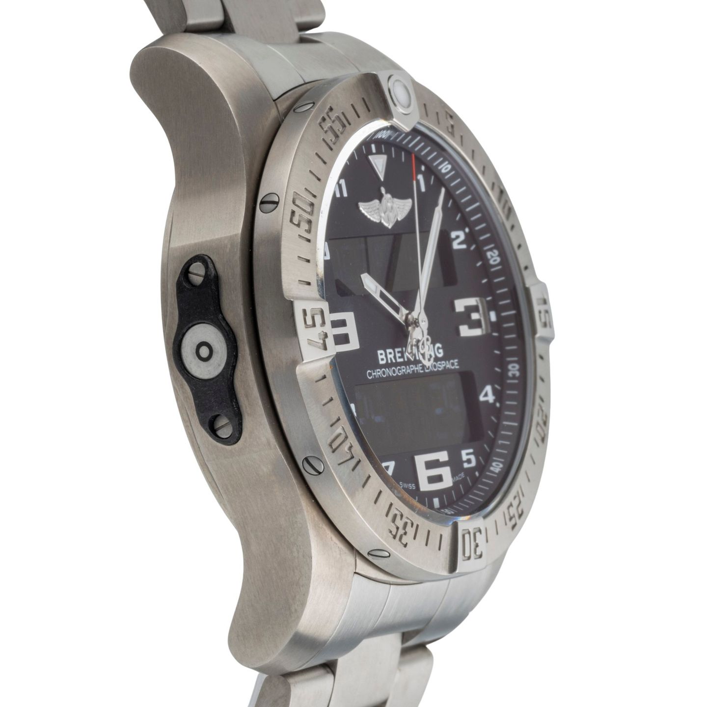 Breitling Exospace B55 Connected EB5510H1/BE79 (Unknown (random serial)) - Black dial 46 mm Titanium case (7/8)