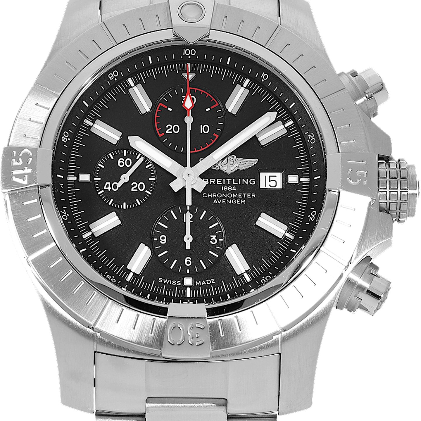 Breitling Super Avenger A13375 (Unknown (random serial)) - 48 mm Steel case (2/5)
