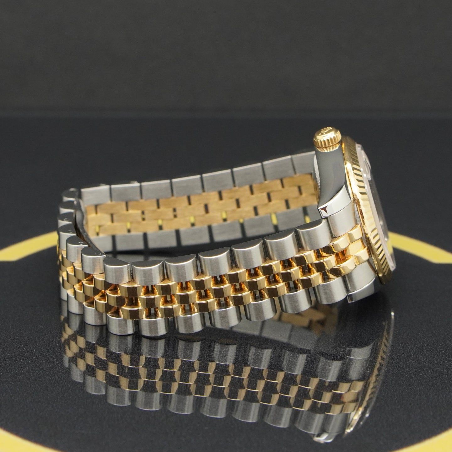 Rolex Lady-Datejust 178273 (2013) - Zwart wijzerplaat 31mm Goud/Staal (6/7)