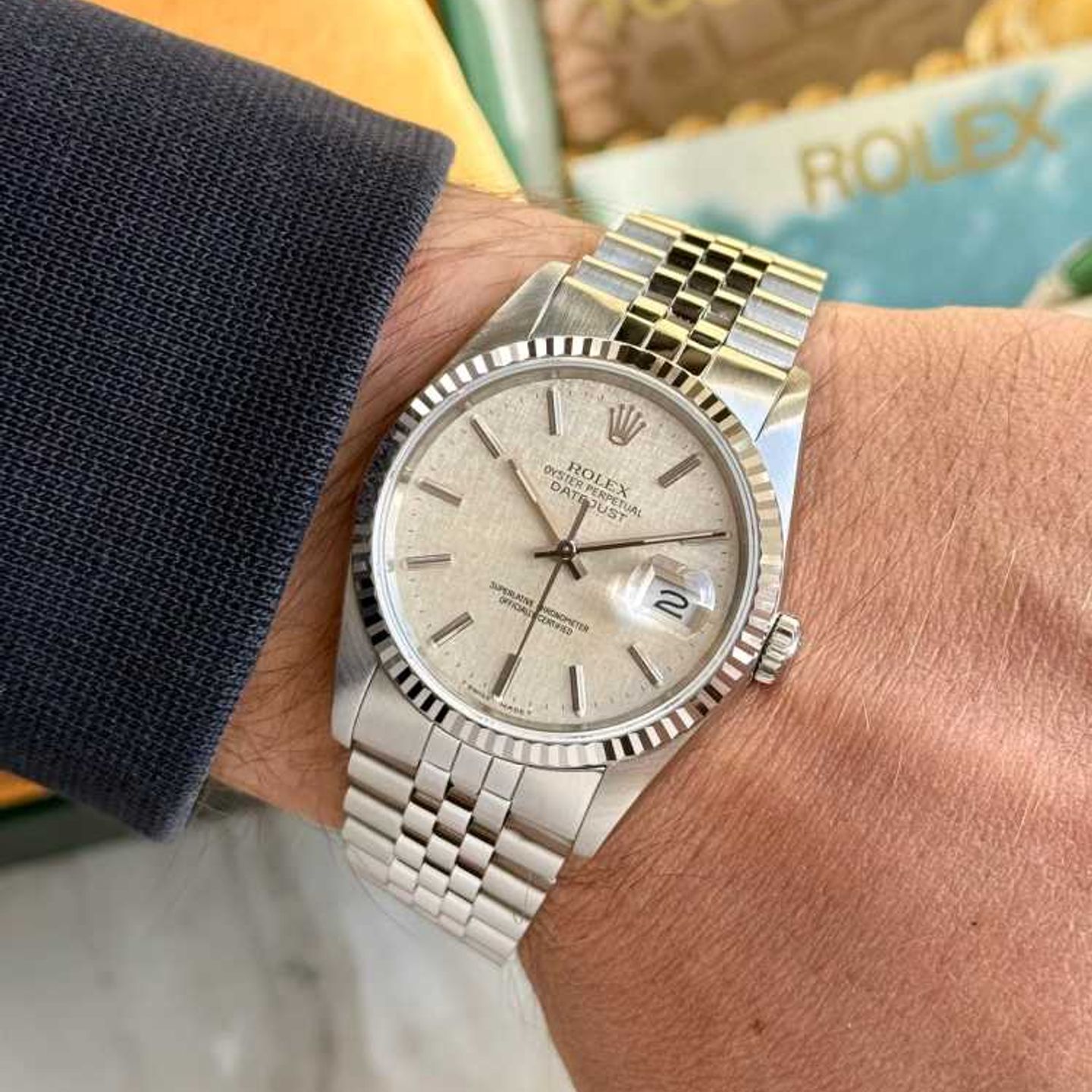 Rolex Datejust 36 16234 (1993) - Zilver wijzerplaat 36mm Staal (4/8)