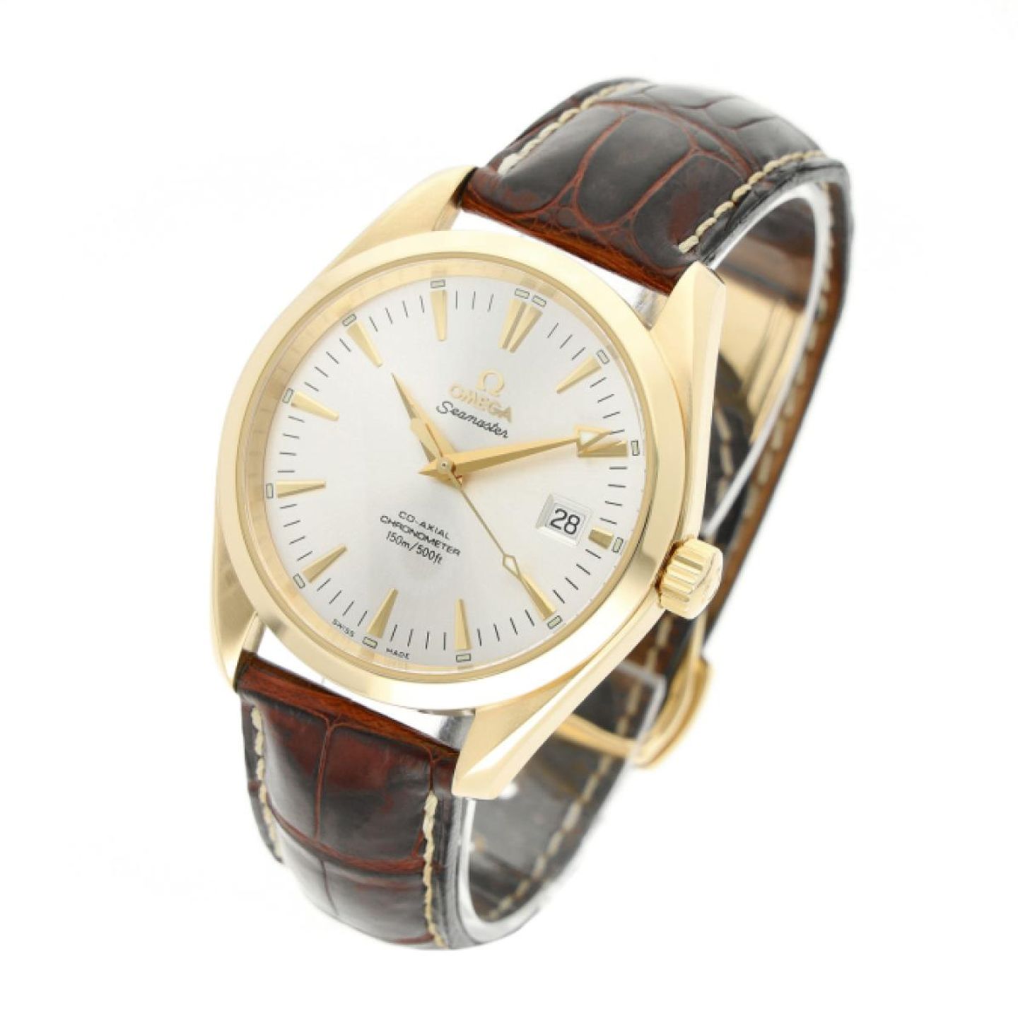 Omega Seamaster Aqua Terra 2603.30.37 (2003) - Zilver wijzerplaat 39mm Geelgoud (2/5)