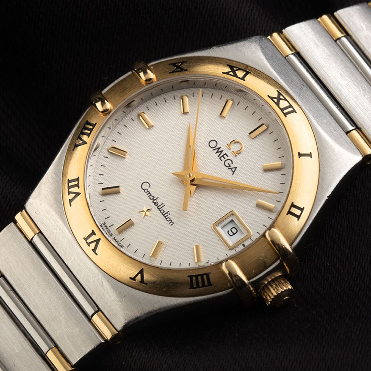 Omega Constellation 796.1201 (1998) - Wit wijzerplaat 27mm Goud/Staal (3/7)
