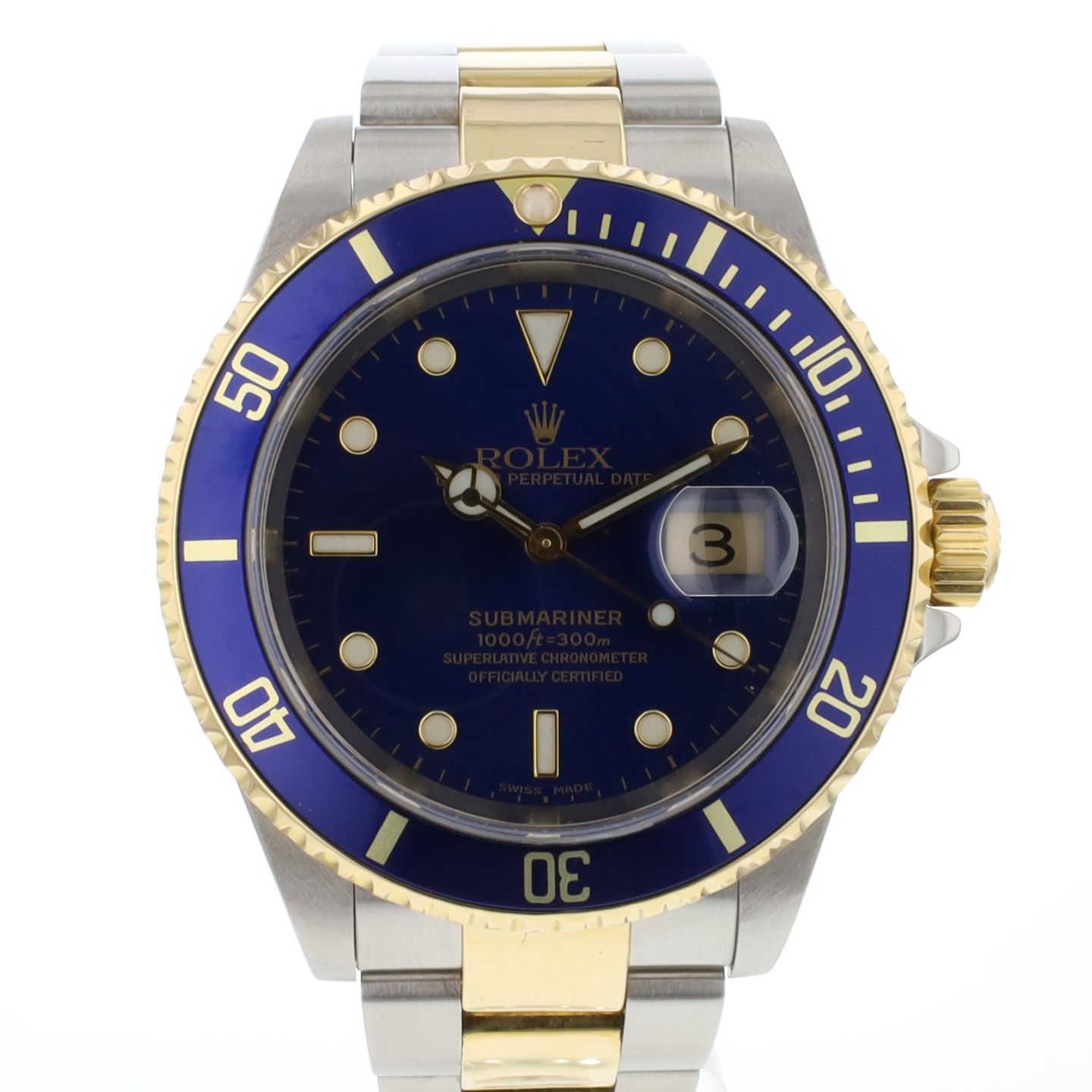 Rolex Submariner Date 16613 (1999) - 40 mm Gold/Steel case (1/5)