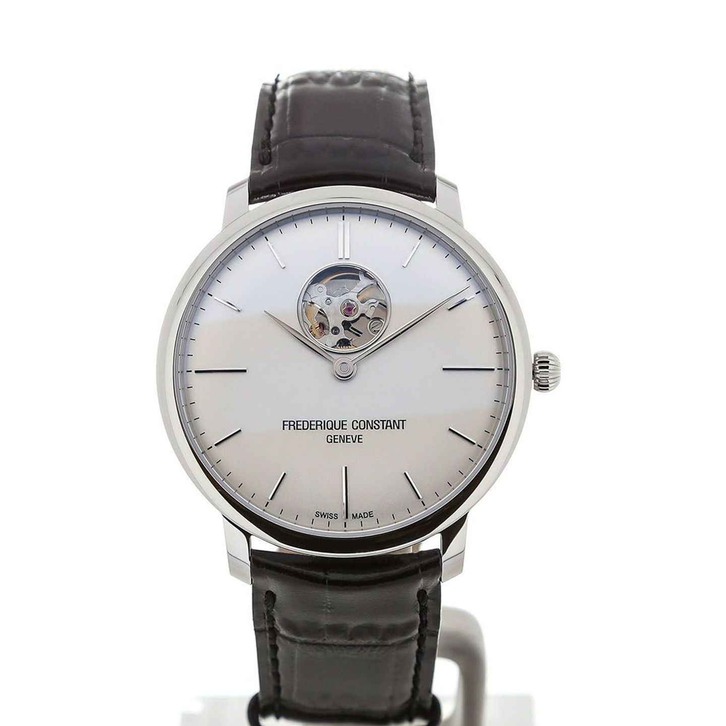 Frederique Constant Slimline Heart Beat Automatic FC-312S4S6 (2024) - Zilver wijzerplaat 40mm Staal (2/4)