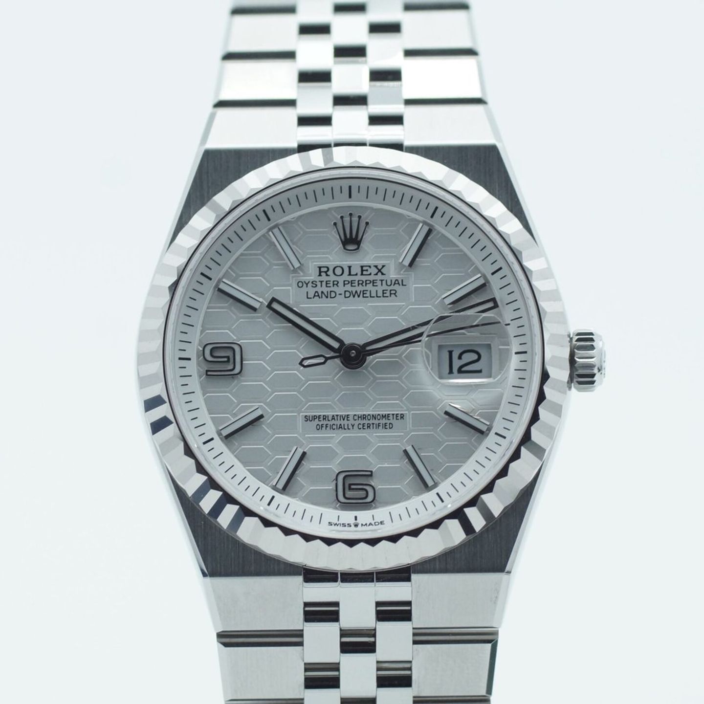 Rolex Land-Dweller 36 127234 (2026) - White dial 36 mm Steel case (3/8)